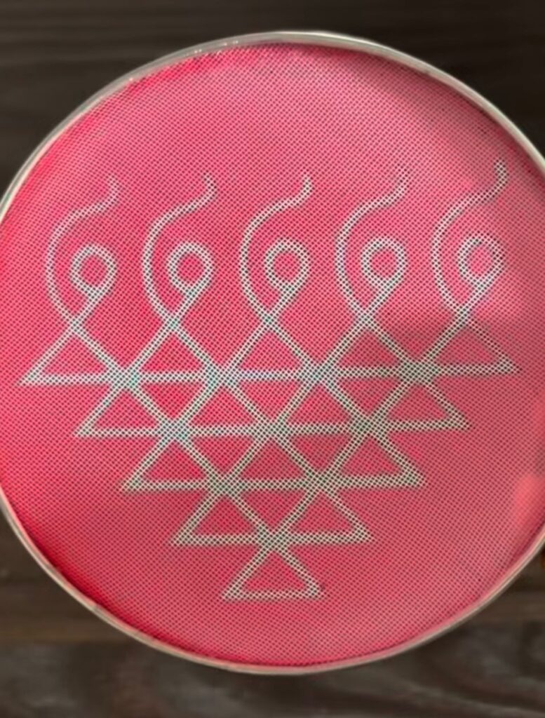 Rangoli for saraswati - vasant pooja