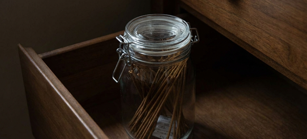 Incense sticks after storage